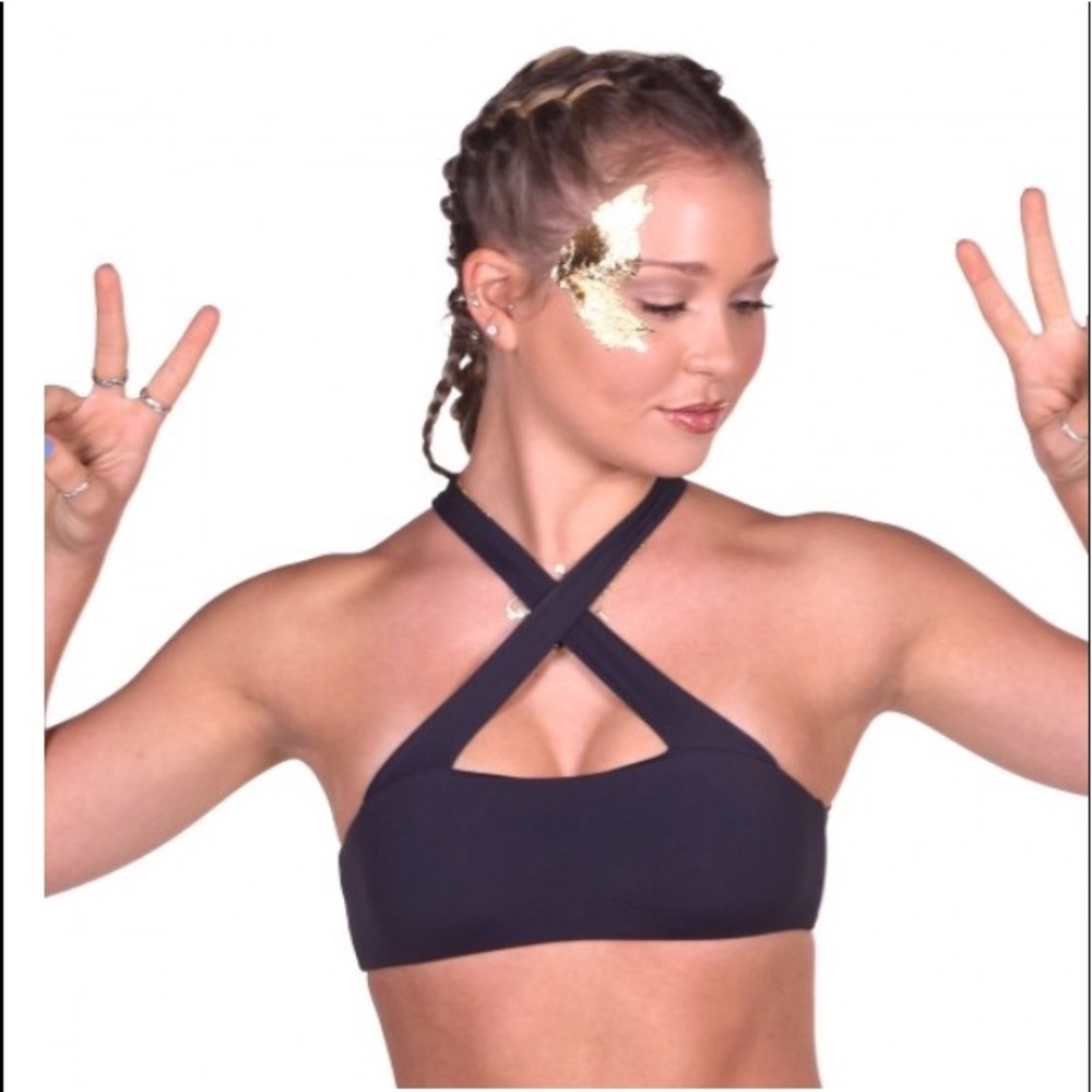 Billabong navy bikini top